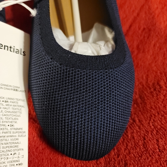 NWT WOMENS KNIT BALLET FLAT SIZE 6 NAVY BLUE - Picture 9 of 12